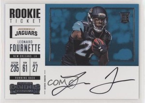 2017 Panini Contenders Ticket Variation RPS Leonard Fournette Rookie Auto RC