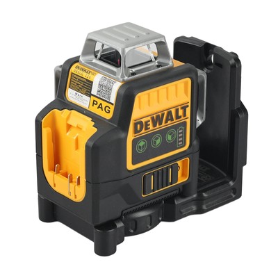 DW089LG 12V Green Line 3 x 360 Degree Laser Level Laser Battery + Charger