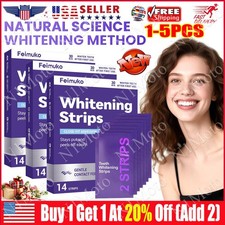 5X Professional Purple Teeth Whitening Strips Gentle Enamel Solution  20 OFF