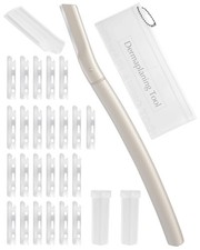 Dermaplane Razor for Face 1 Count Pack of 1 , Silver - 20 Blade Refills