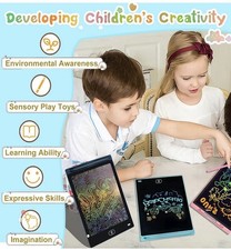 LCD Drawing Tablet for Kids Arts Crafts Pink Blue Black Ages 4-11