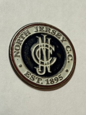 Rare North Jersey Country Club 1'' Flat Coin Style Golf Marker - Wayne, NJ