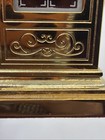 Vintage Bulova Mini Grandfather Clock Quartz Japan Brass Tone Desk Mantel Clock — photo 8