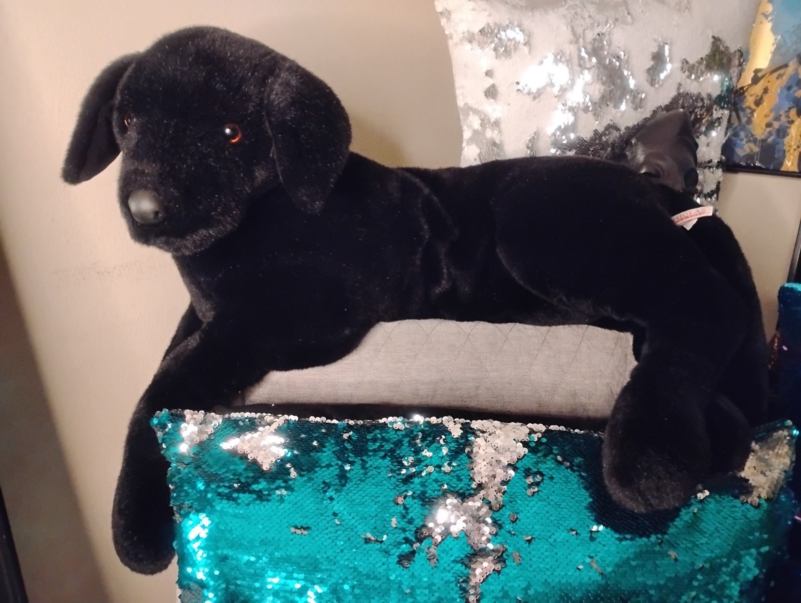 Douglas Cuddle Toys Black Lab 31