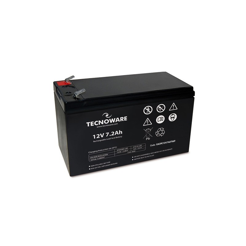 Batteria 12V 7,2Ah Tecnoware Faston 6,3 mm | Alta Efficienza VRLA
