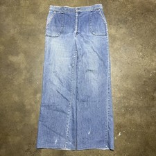 Vintage 70s Levi  s Wide Leg Orange Tab High Rise Jeans 33x30 1970s True Vintage