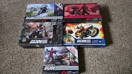 Gi joe Classified 5 Vehicles Lot Cobra H.I.S.S. Missile System, Atv, Flight Pod