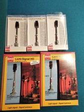 5 neue Lichtsignale von Busch 5802/5822 H0 in Originalverpackung 