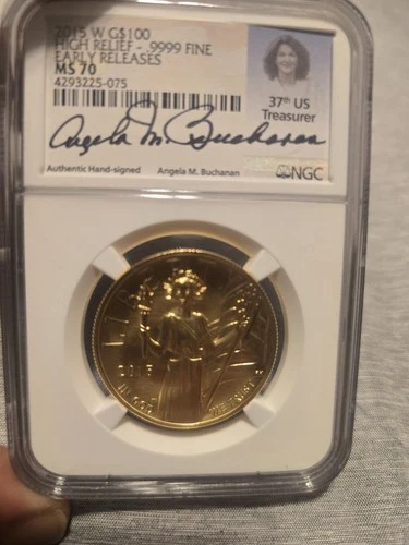 2015-W $100 Gold American Liberty High Relief Ms70