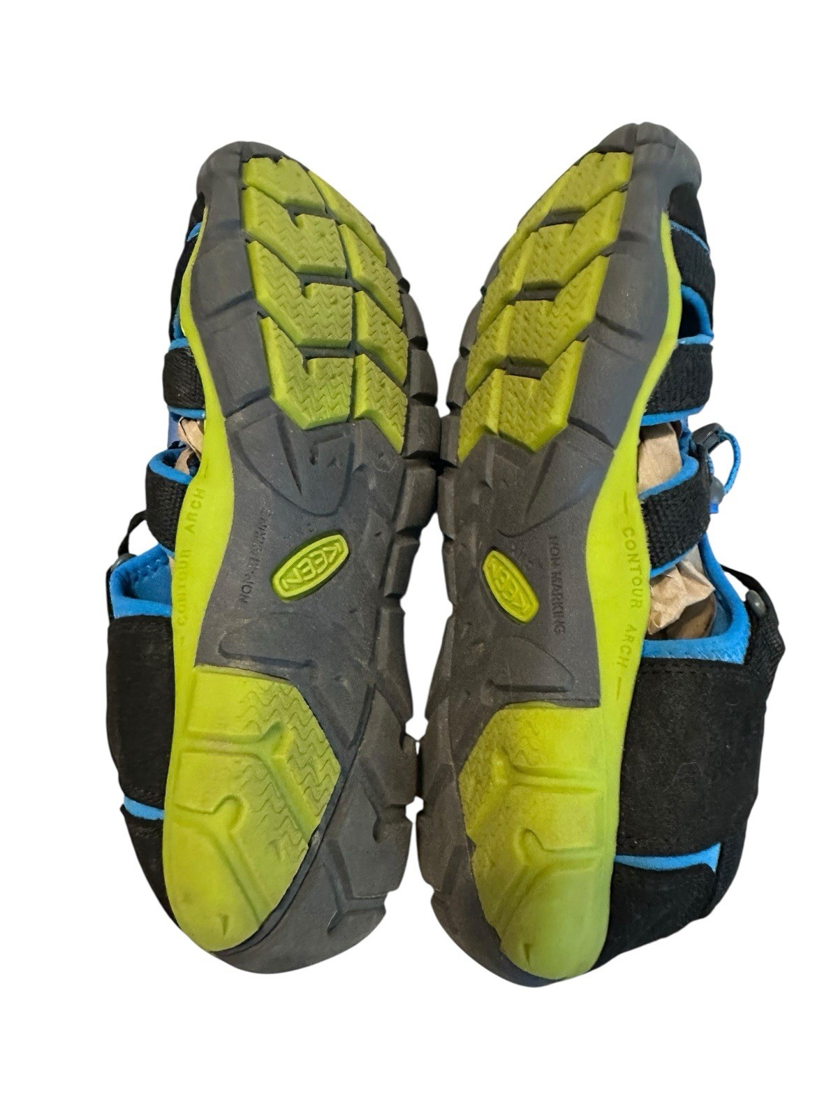 Sandali Keen Youth taglia 5 nero blu giallo scarpe da acqua escursionismo campeggio spiaggia scarpa