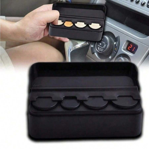 Car Coin Storage Holder Box 1pc Universal Penny Organizer Container Case For Car - Picture 6 of 10