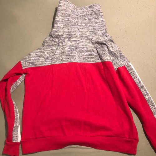 Victoria's Secret Pink Pullover Sweatshirt Red & Gray M Girls Woman's 170/96A - Picture 17 of 17