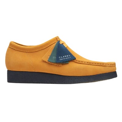 CLARKS WALLABEES - Mustard leather (Size 9.5M) Brand new in original box Mens Clarks Wallabee Boot - Olive Suede, Size 9.5 M US  main image 2