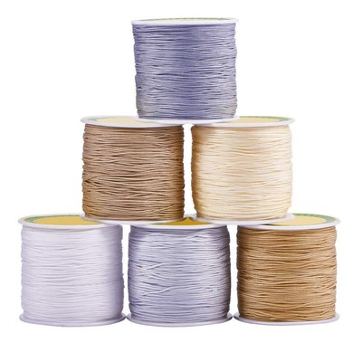 Pandahall Elite 6 Rollen 100 Yard/Rolle 08 mm Nylon Beading String Knotenkabe...