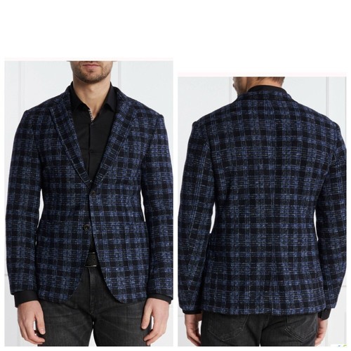 Blazer jacket with added wool check JOOP! Jeans Slim Fit. Size 48 - Picture 13 of 14