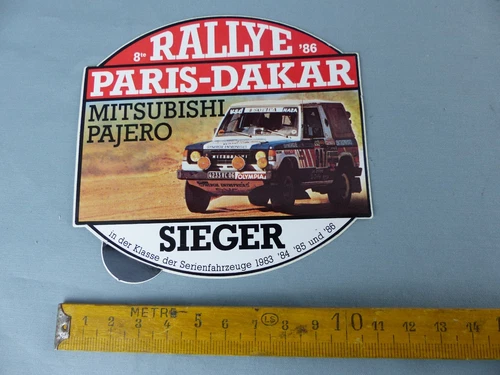 Sticker sticker Mitsubishi Paris Dakar 1986 sticker vintage B14