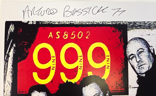 999 HAND Signed print size A4 autographs by band PUNK memorabilia - Picture 2 of 15