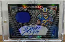 DARRELL HENDERSON RC 🔥 2019 Panini Obsidian PLAYER WORN Jersey AUTO 104/150 A+