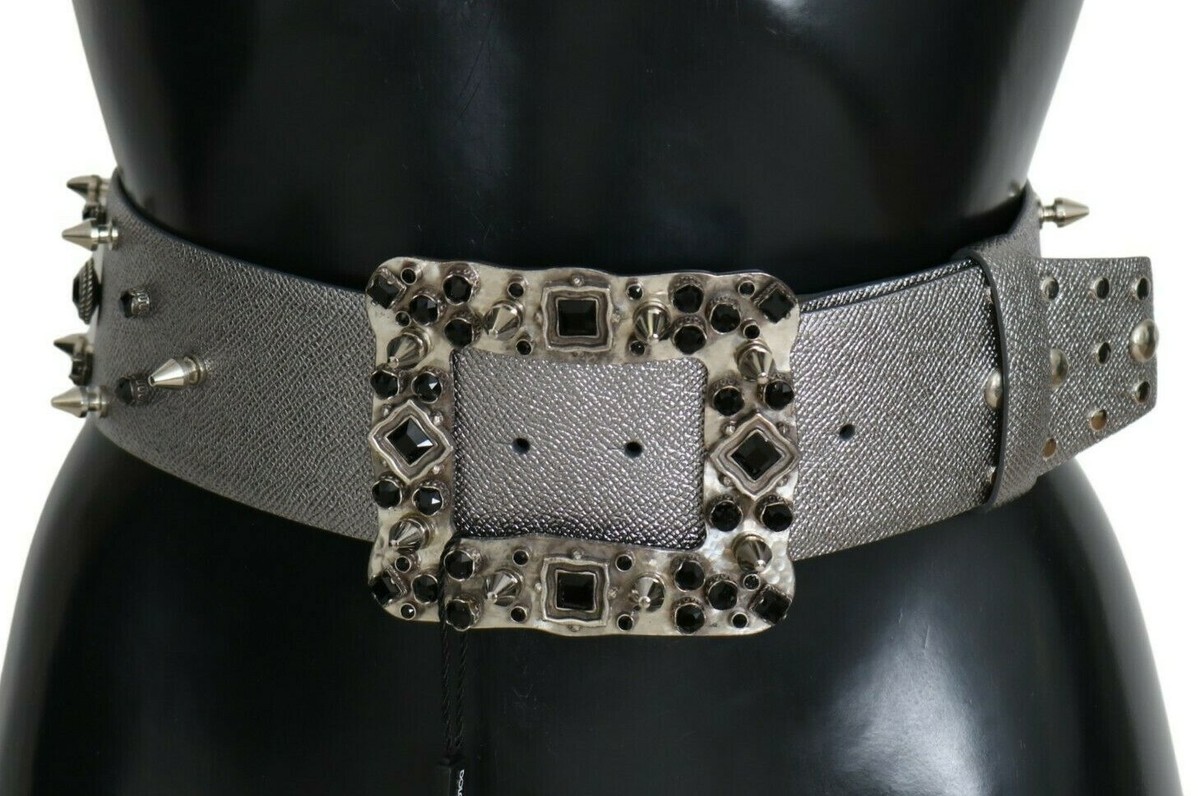 小物 D&G DOLCE&GABBANA eyelet leather belt DG leather belt in gold - Dolce Gabbana | Mytheresa
