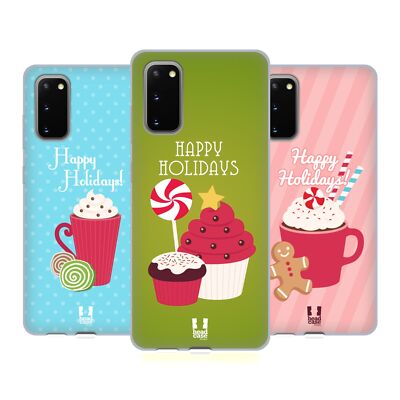HEAD CASE WEIHNACHTLICHE SCHLECKEREIEN SOFT GEL HANDYHÜLLE FÜR SAMSUNG HANDYS 1