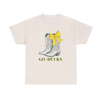 Oregon Ducks Coquette Cowboy Boots with Bow Unisex Tee, Oregon Game Day Shirt,