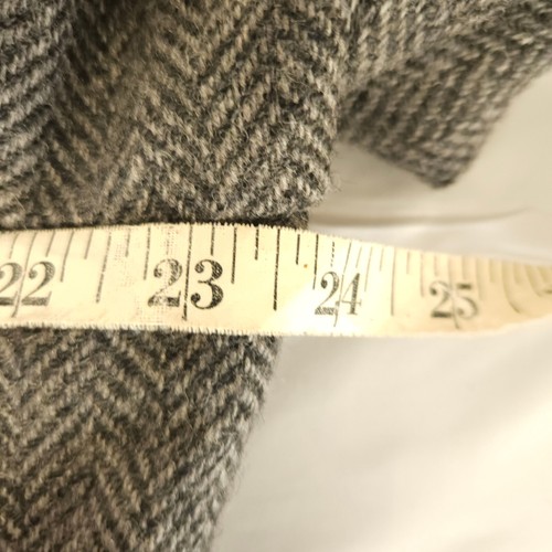 Blazer cappotto sportivo Hart Schaffner Marx uomo 44R grigio tweed lana 2 bottoni - Foto 7 di 9