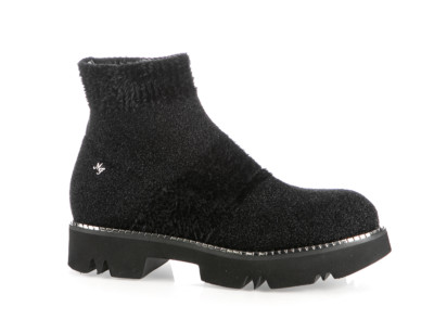Authentic Marino Fabiani Italian Designer Bootie Size 11 New Black