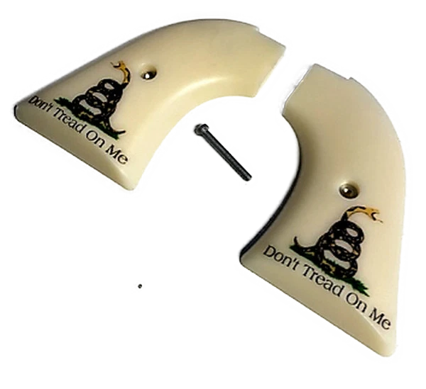  HERITAGE ARMS ROUGH RIDER IMITATION IVORY DON'T TREAD ON ME GRIPS .22 & .22 MAG - Image 3 of 4