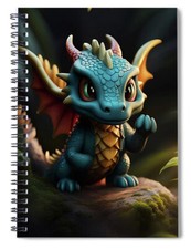 Blue Thorn Spiral Notebook Blank Notebook Lined Journal 8 x 6 Notebook