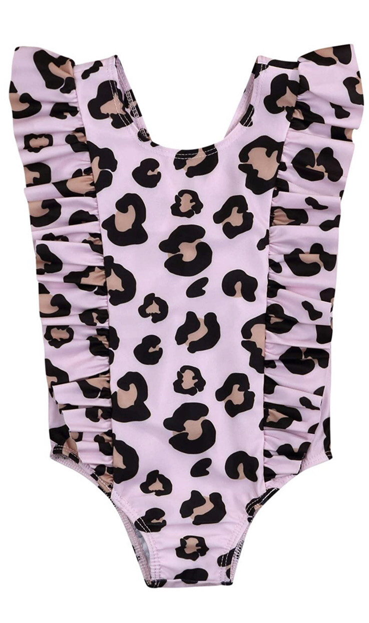infant leopard swimsuit