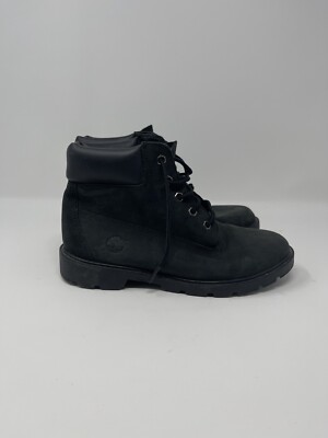 Timberland Big Kid 6 In Classic Waterproof Boots Black Leather 10910 New No Box