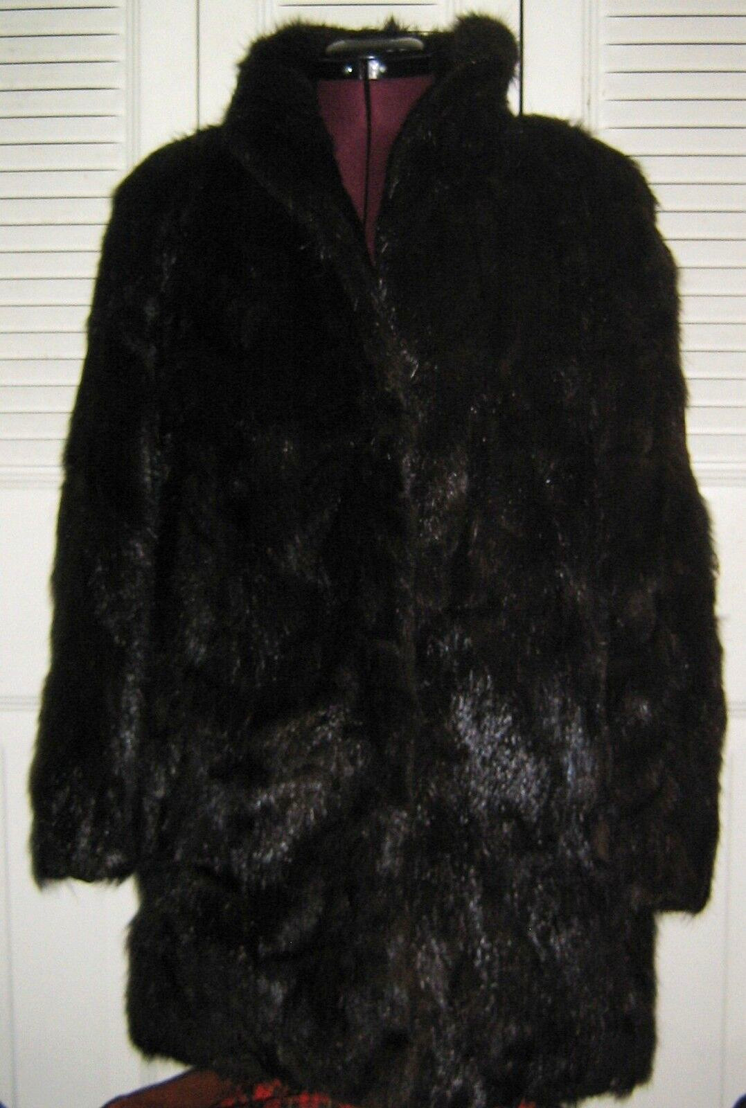 Vintage 1950s Genuine Mahogany MARTEN MINK Fur CHUBBY… Gem