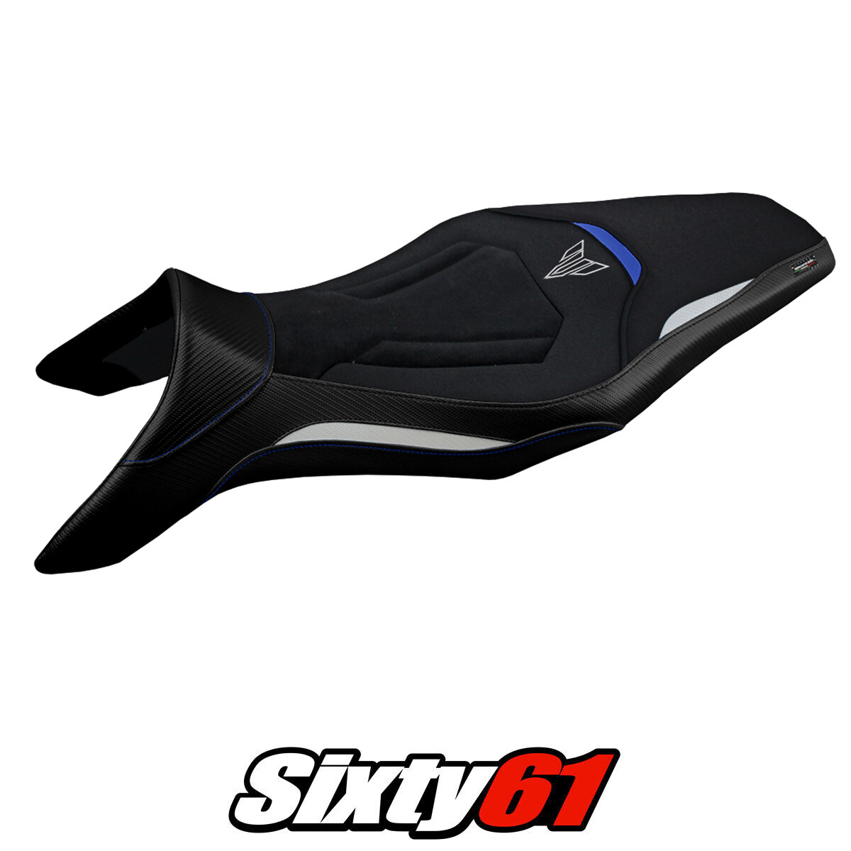 Yamaha MT 09 FZ09 2013-2019 2020 Seat Cover Tappezzeria Ultragrip White Blue