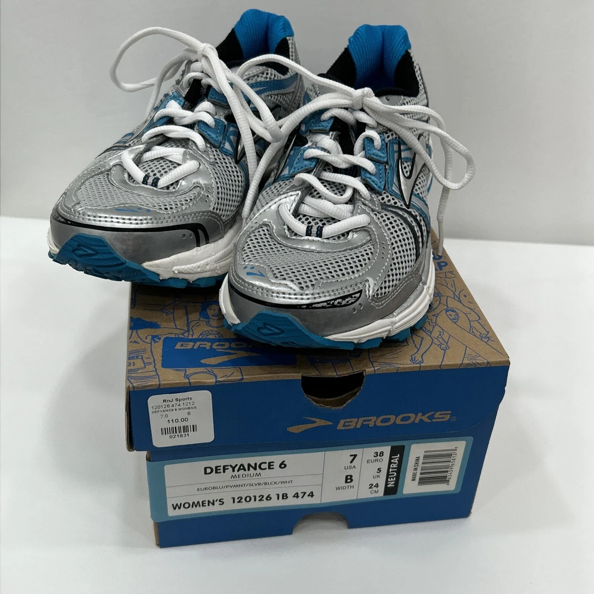 Brooks Defyance 6 Women s Size 7 Running Athletic Shoes Silver