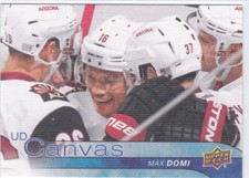 16/17 UD..MAX DOMI..CANVAS..CARD # C4..COYOTES.FREE COMBINED SHIPPING