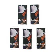5x Streichholzschachtel MARLBORO Cowboy Western klein Zigaretten ALT leer