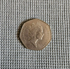 Moneta Fifty Pence 50 Inglese 1997
