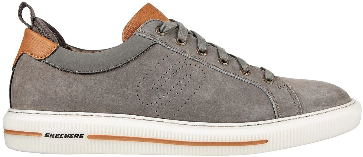 SKETCHERS Men Classic Fit Lace Up Leather Goga Mat Arch Support PTR Shoe UK 6 13