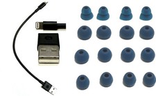 9" USB charger for Powerbeats-PRO Beats Earphone Plus 16 NAVY BLUE Earbuds Gels