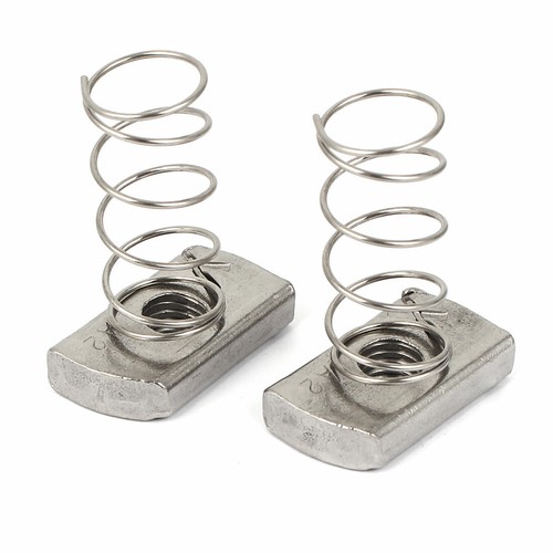 10 Pcs M10 304 Stainless Steel Long Spring Channel Nuts for B-Line Channels - Bild 3 von 4