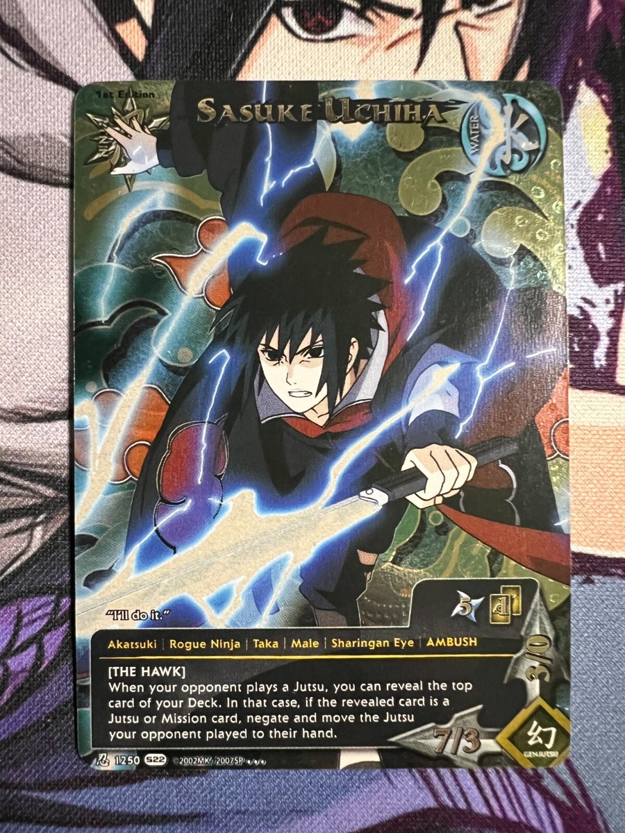 Sasuke Uchiha - S22 - Super Rare - Naruto CCG - Near Mint | eBay