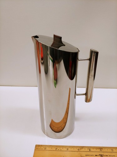 Brocca acqua vintage MCM acciaio inox 18-8 cromo di EPON metà secolo moderna - Foto 4 di 10