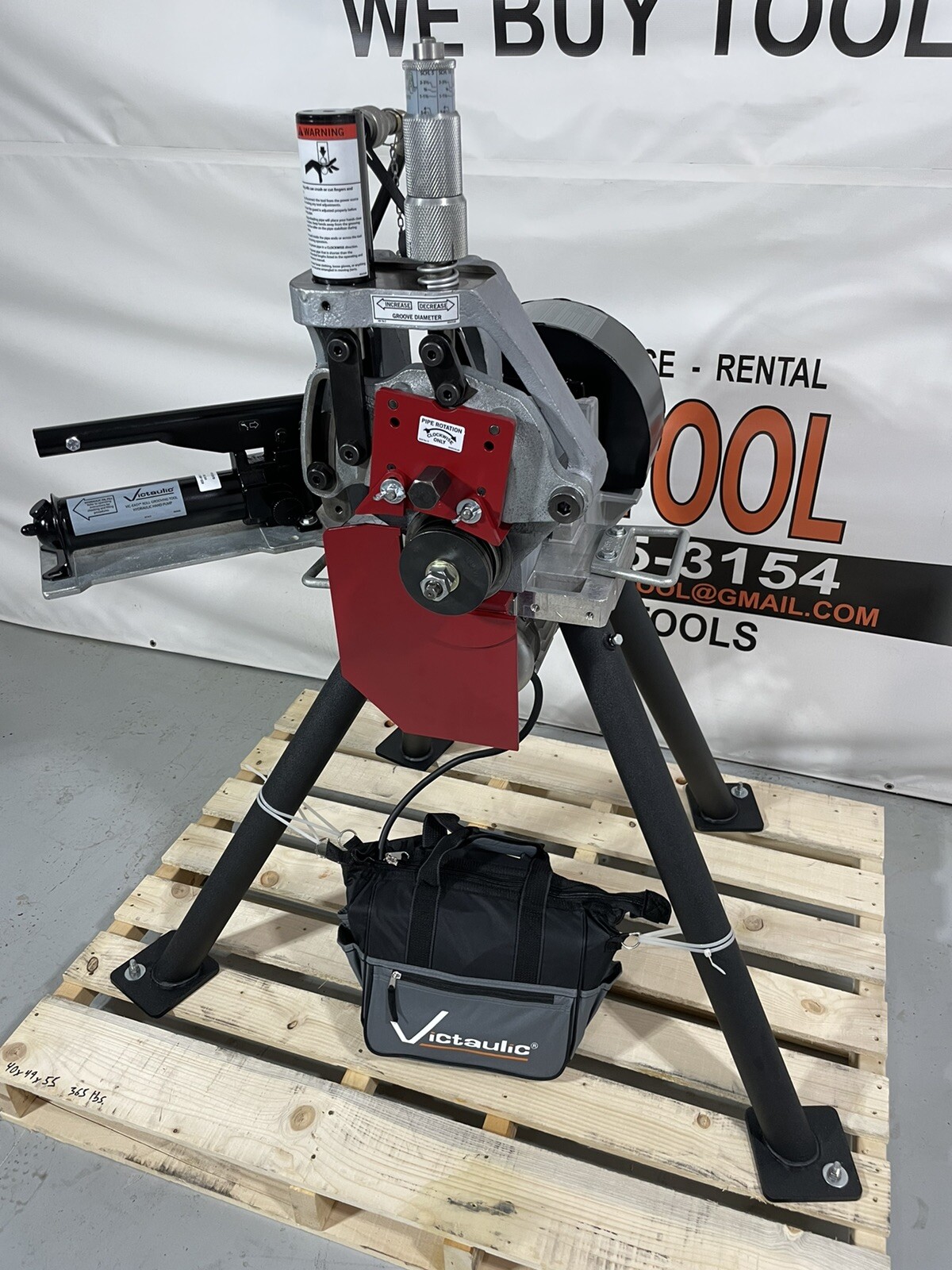 VICTAULIC VE270FSD Hydraulic Vic Roll Groover 2”12” Grooving ridgid