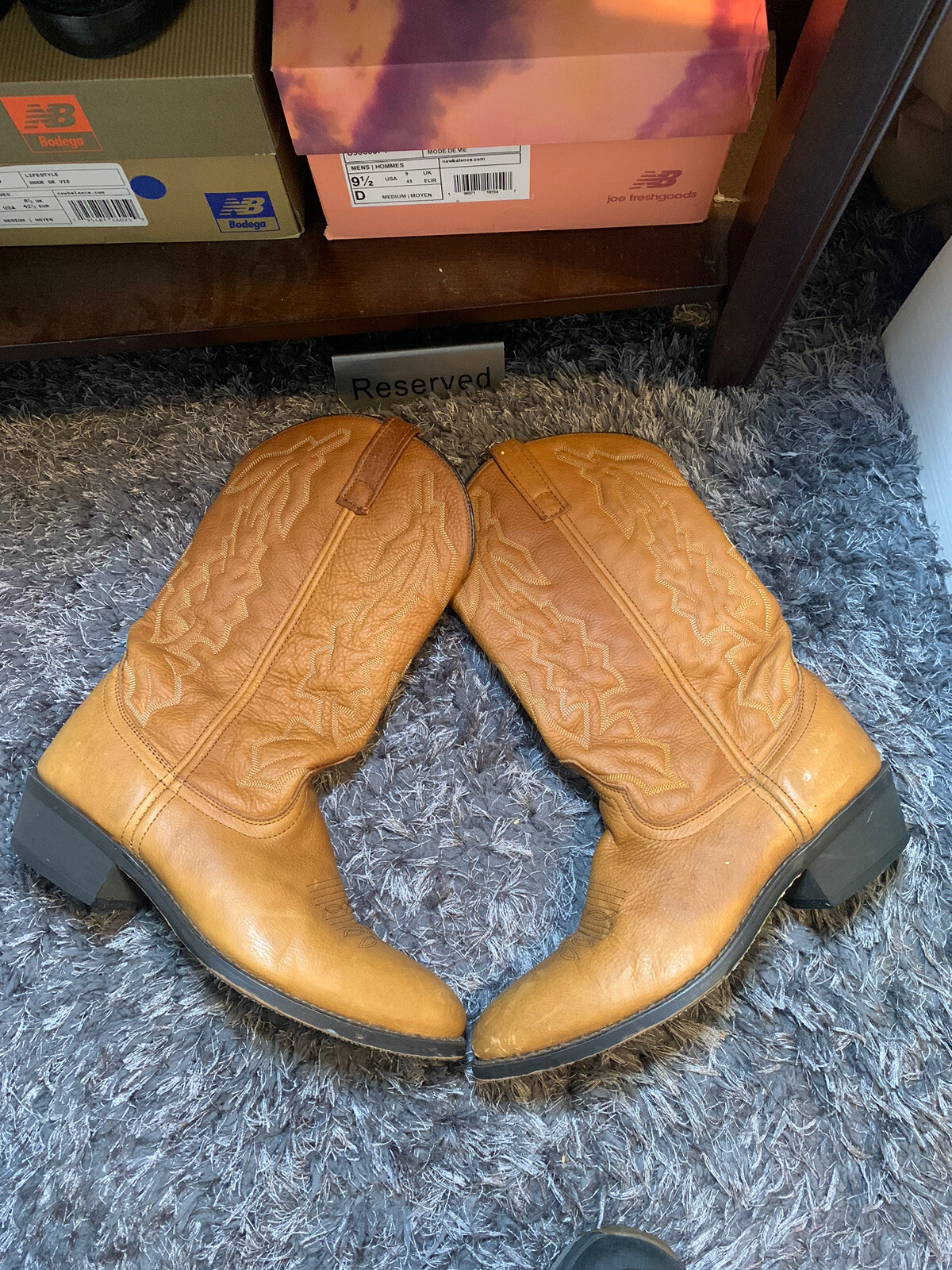 Laredo Men's Jacksonville Collection 68372 Brown Cowboy Western Boots