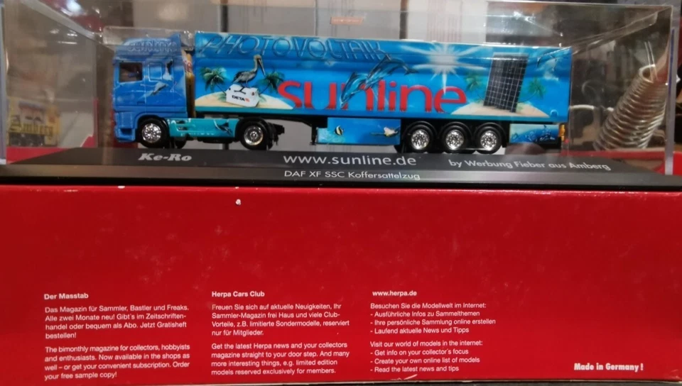 HERPA 120975 Camion autoarticolato 5 assi DAF XF SSC "Sunline" - scala H0 - Immagine 4 di 4