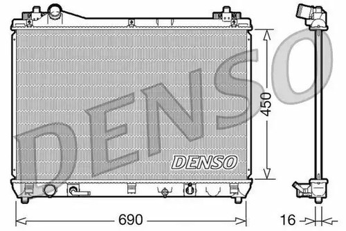 Радиатор denso drm47017