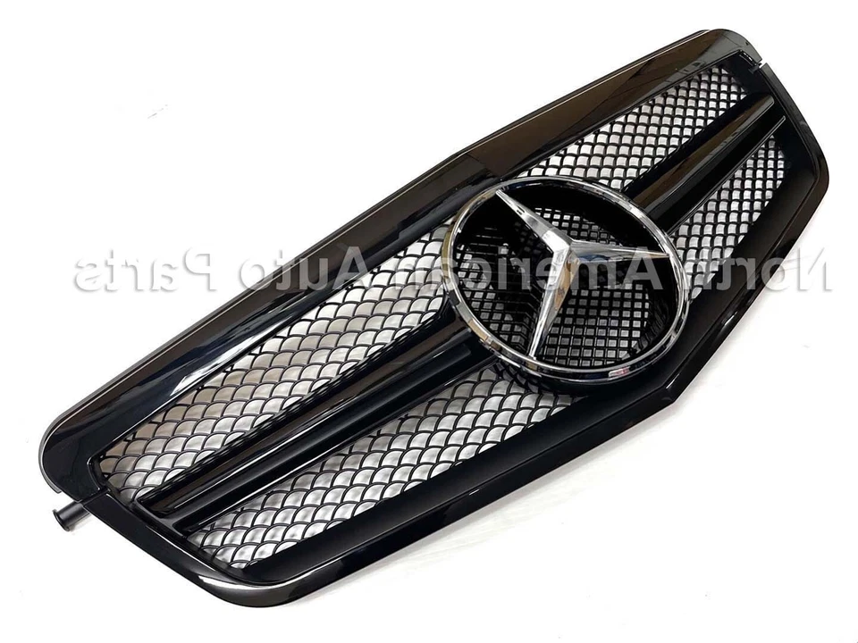 E63 Clase E Parrilla Todo Negro E350 E550 2010 2011 2012 2013 Sedán Cromo Estrella Nuevo Foto 2 de 4