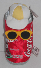 New Vtg 1997 Coca-Cola Collectible Bean Bag Plush 0132 Coca-Cola Can in Shades