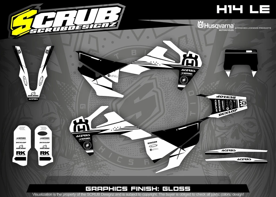 Plásticos + Gráficos Husqvarna TE FE 150 250 300 350 450 501 2020 2021 2022 2023 Foto 4 de 4