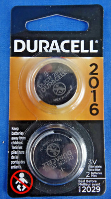 6 Duracell 2016 3V Lithium Coin Batteries -  Lot of 3 cards - exp 03-2029  FRESH